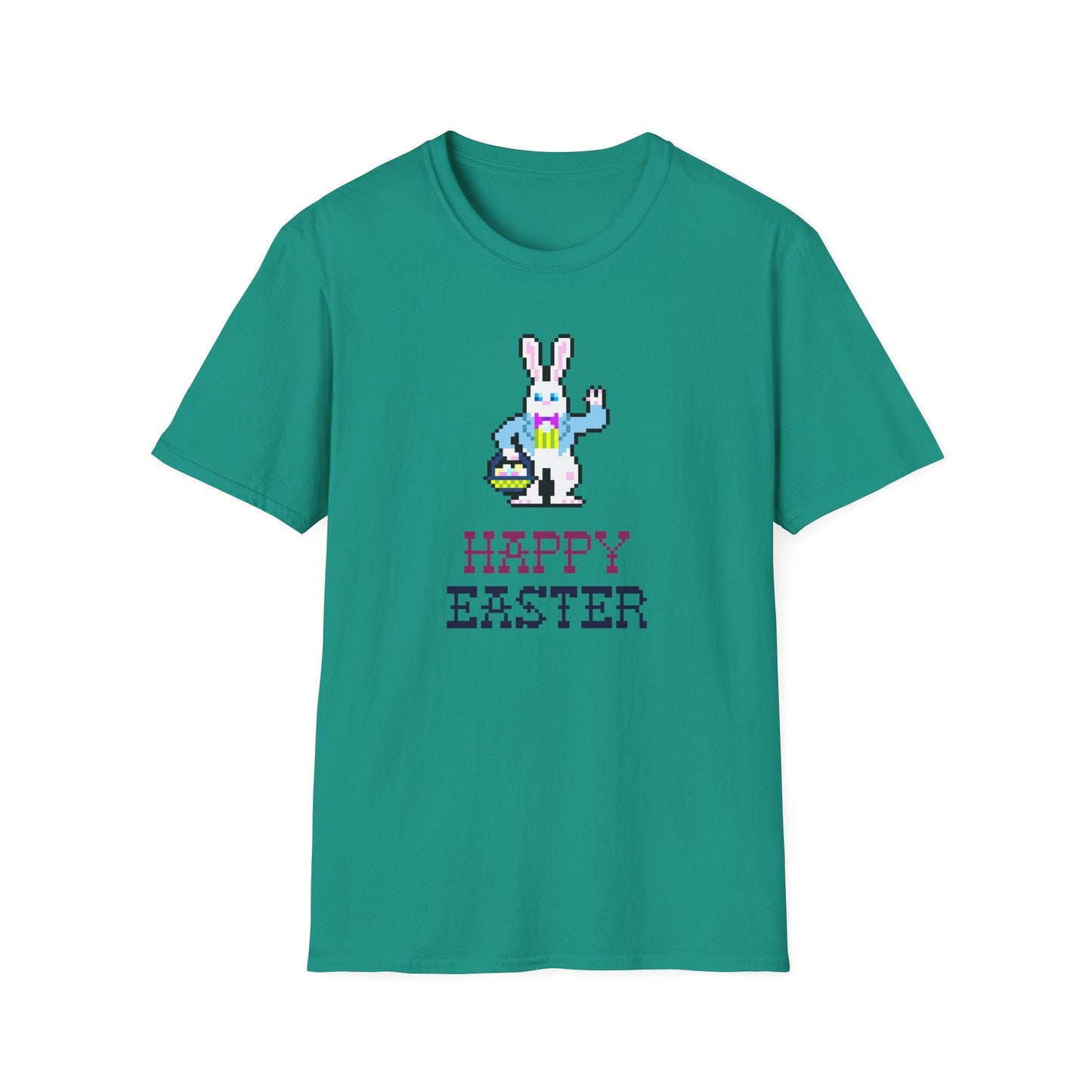 Funny Easter T Shirt With Signature And Prints Unisex Gildan Softstyle Cotton Tee Design