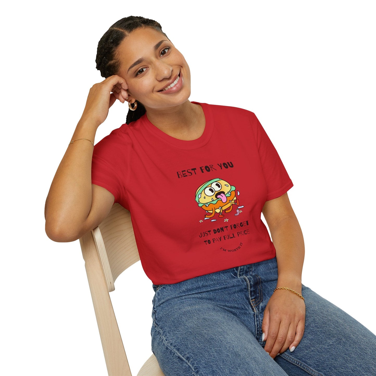 Funny Food T Shirts Unisex Softstyle Tee Gildan 64000 100 Percent Ring Spun Cotton Comfortable Graphic Tee