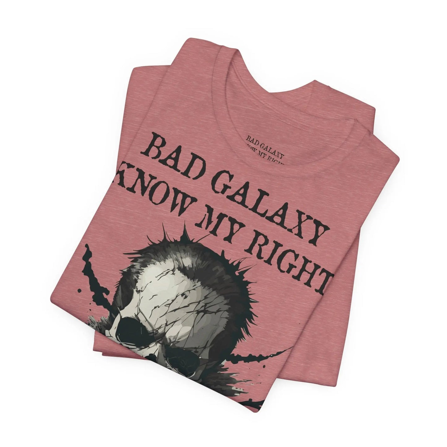 Skull T Shirt From Bad Galaxy Made To Order Cotton Tee With Eco Friendly Inks USA