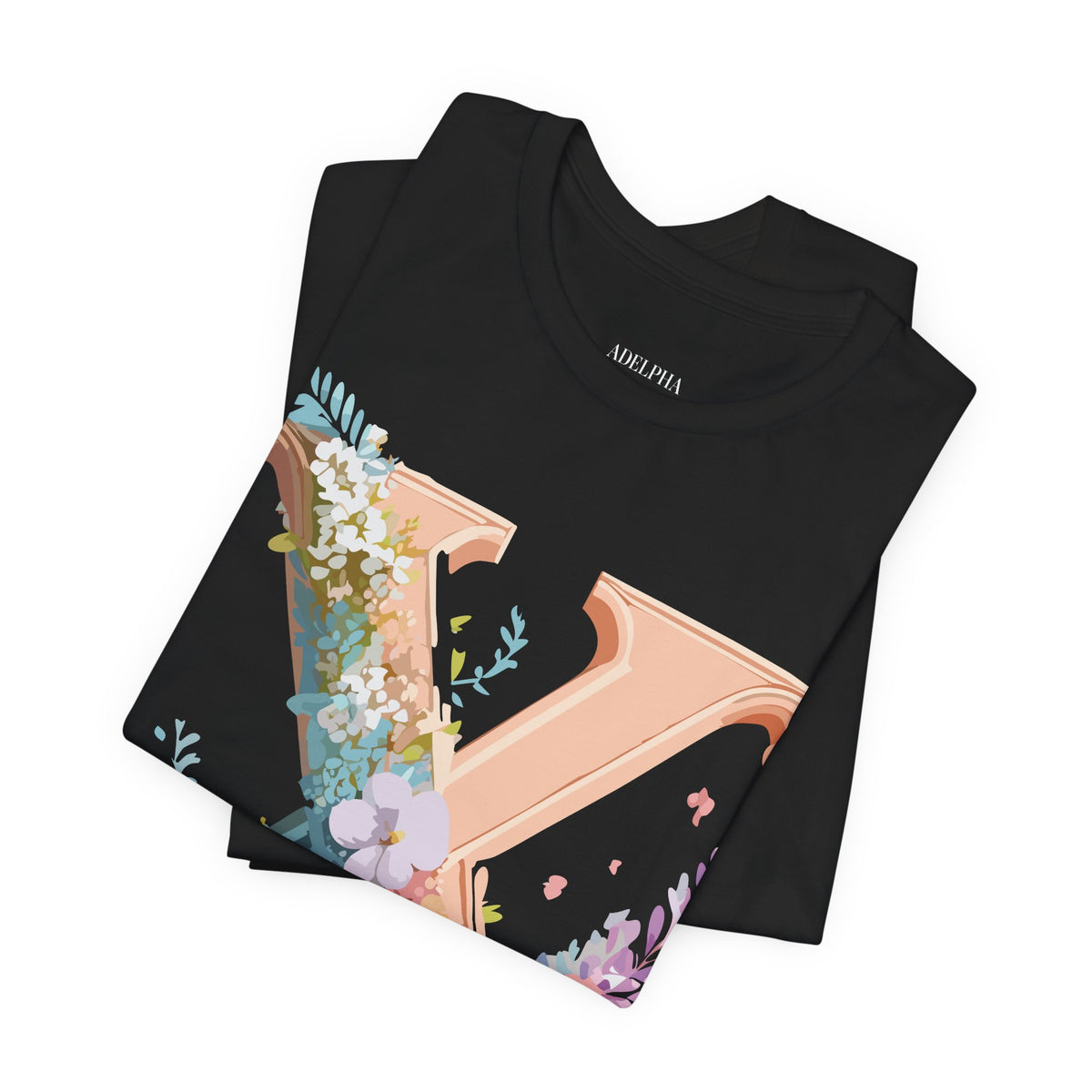 Letter X Graphic Unisex Cotton Bella+Canvas Tee with Art Letter Design