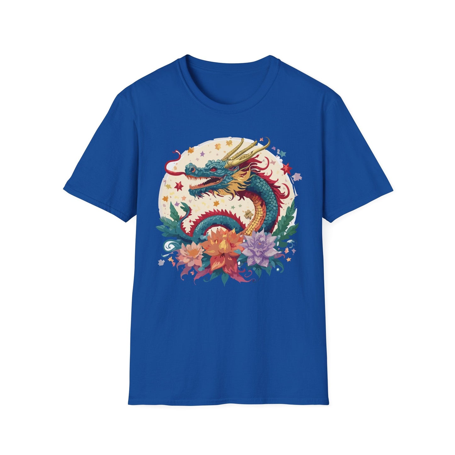 Dragon Graphic Unisex 100 Cotton Tee with Animal Artwork Design 5