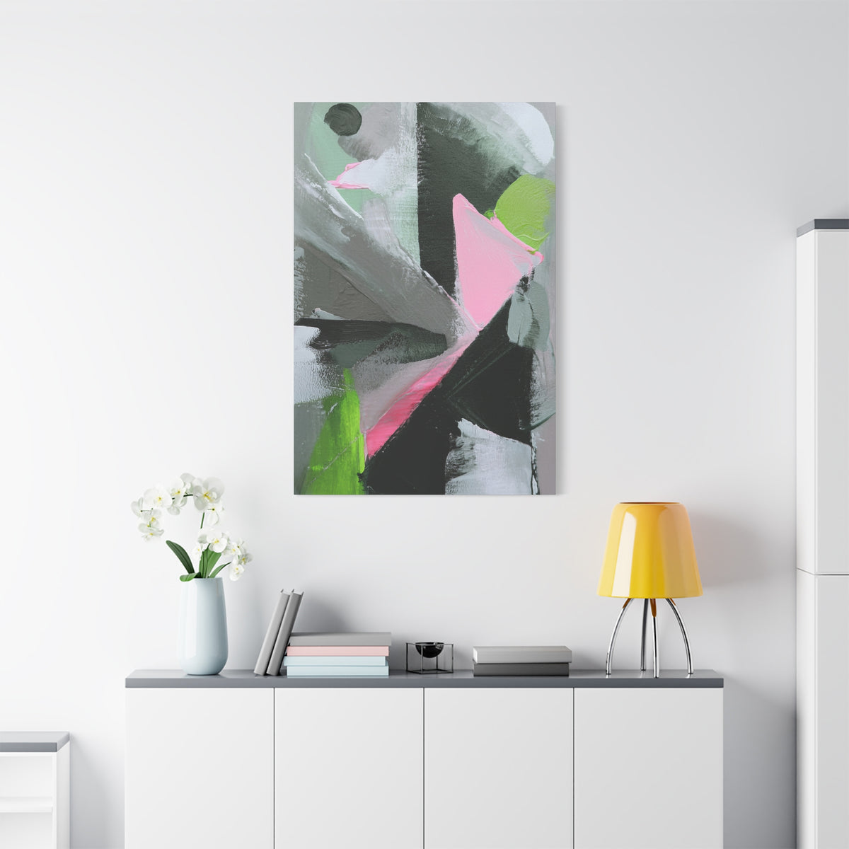 Abstract Geometric Painting Print Canvas 20x24,20x30,24x30 24x32,24x36,30x40 32x48,36x48,40x60 Pine-Wood Inner Frame ABS-41