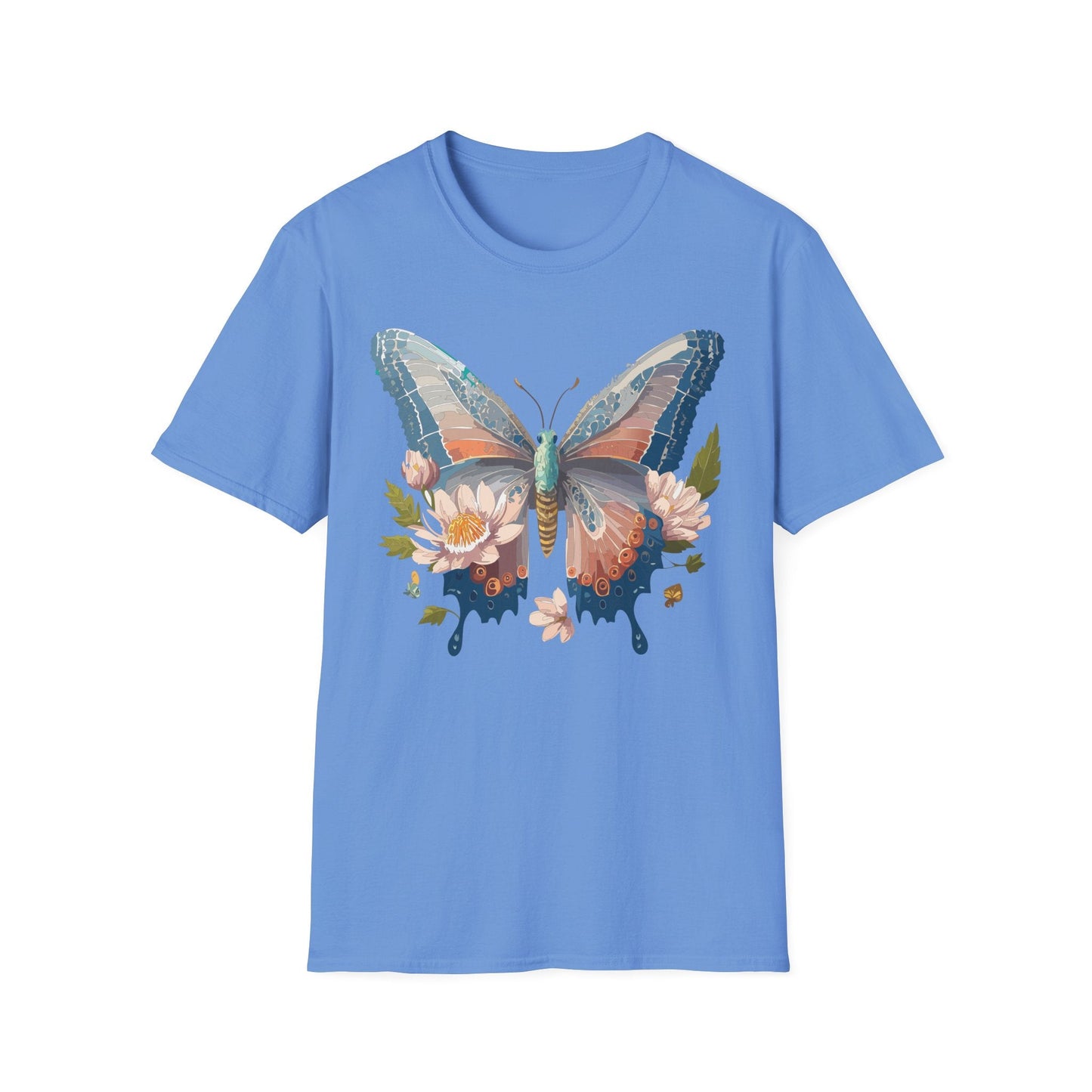 Butterfly Shirt Unisex T Shirt Monarch Design Softstyle 64000 Ring Spun Cotton Tee
