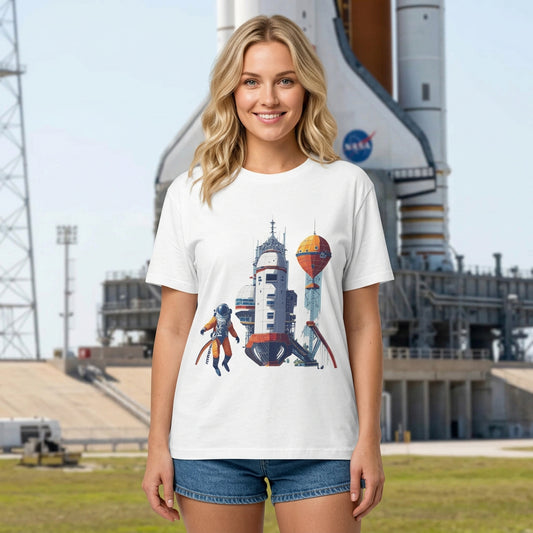Cosmos Astronaut Graphic Tee Staple Unisex 100 Cotton Tee Shirt - CS-10