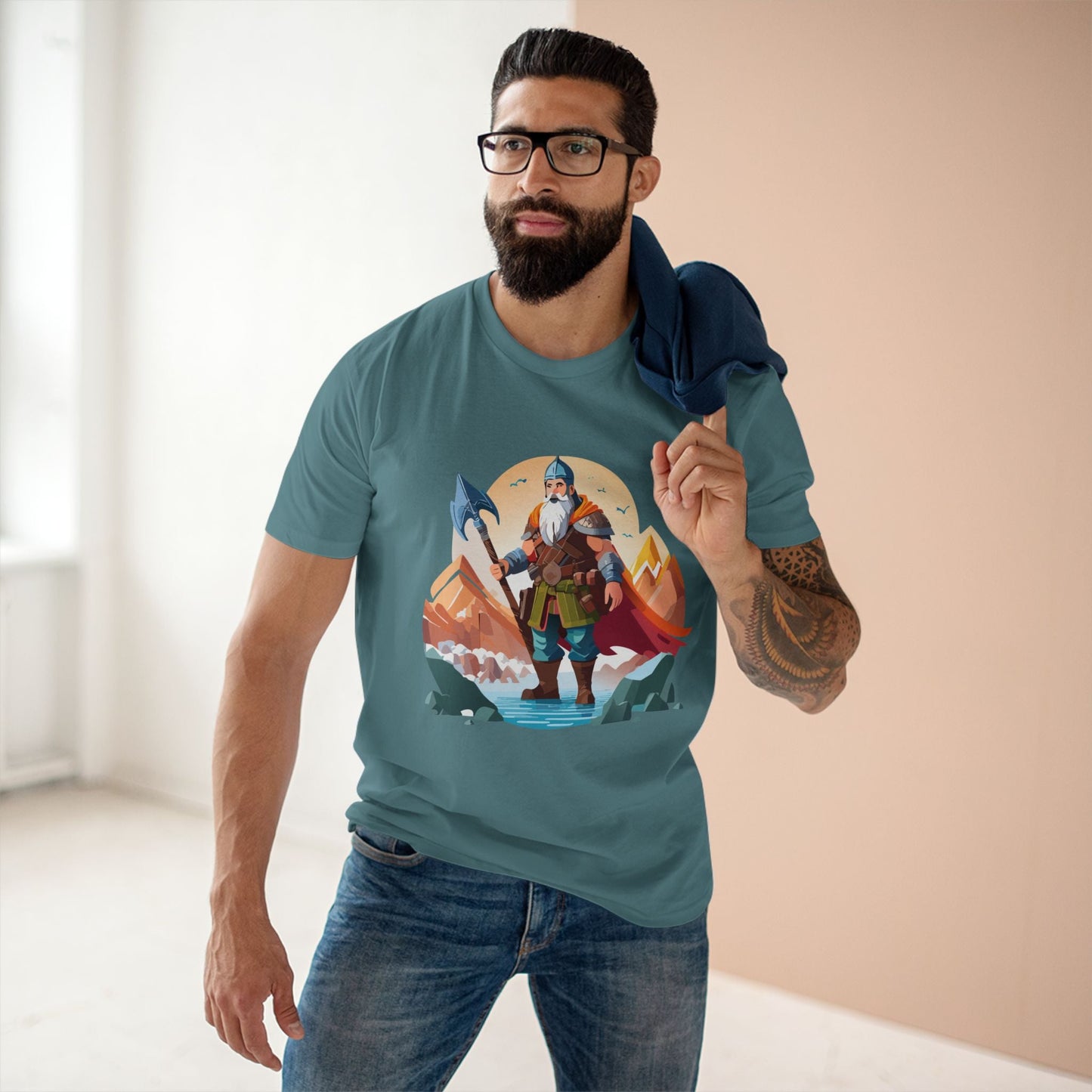 Viking Graphic Unisex 100 Cotton Staple Tee 25