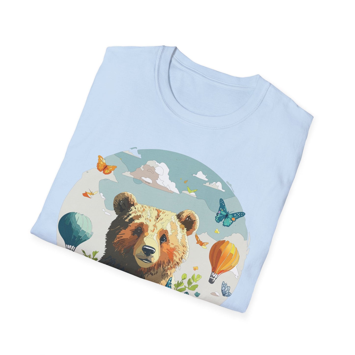 Bear T Shirt Unisex Teddy Bear Tee Softstyle 64000 Breathable Everyday Wear For All Ages