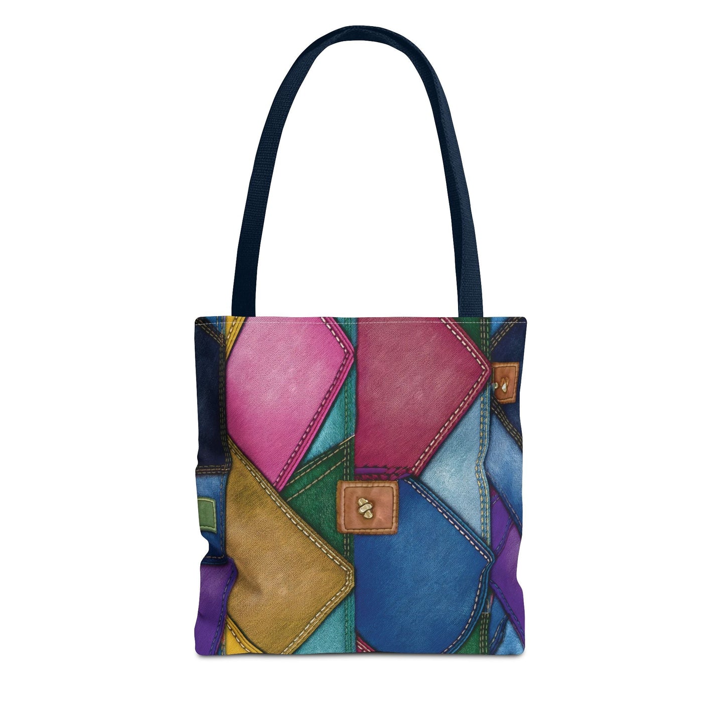 Denim Canvas Bag, Tote Bag Denim Printify