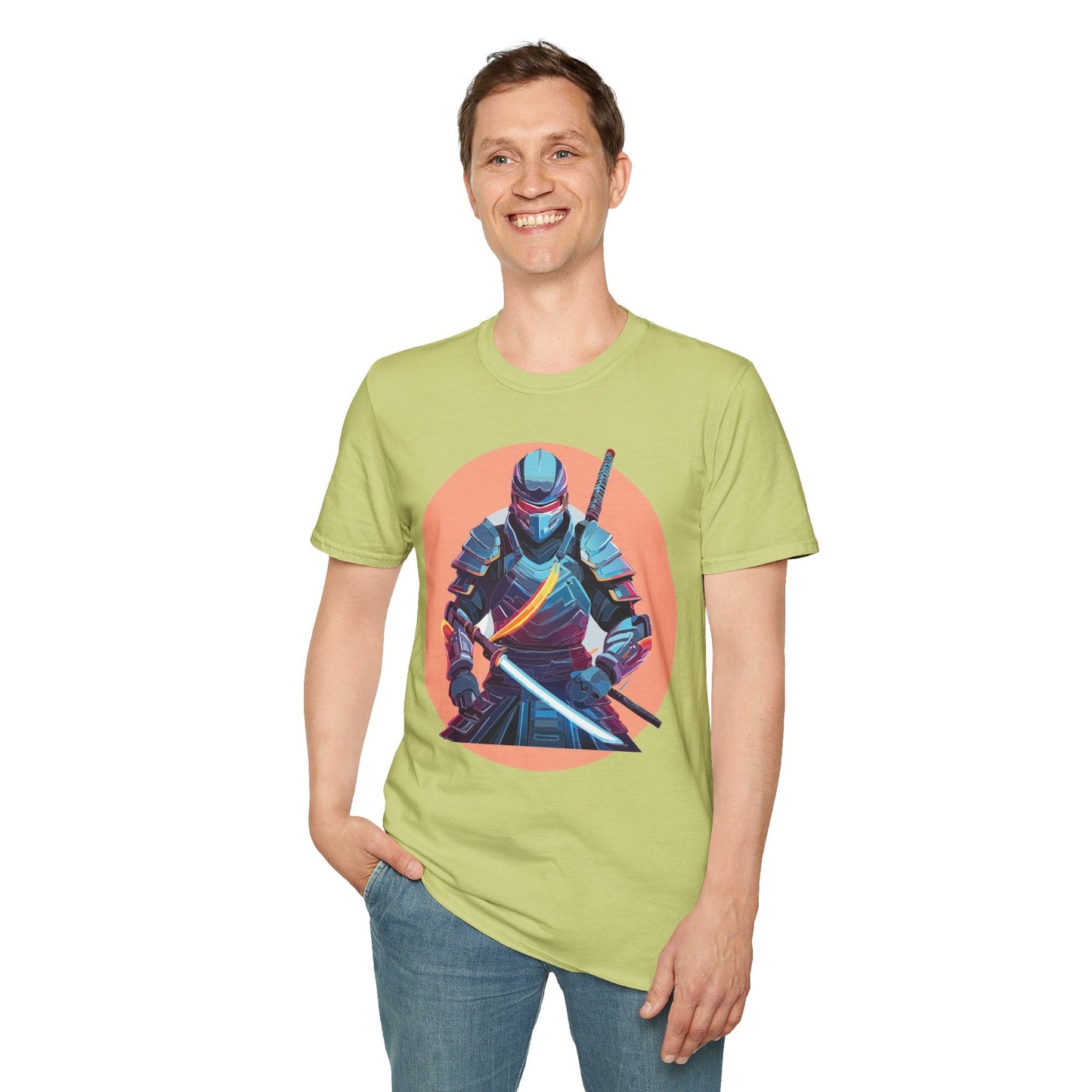 Samurai Shirt Unisex T Shirt 100 Percent Ring Spun Cotton Softstyle Tee Gildan 64000