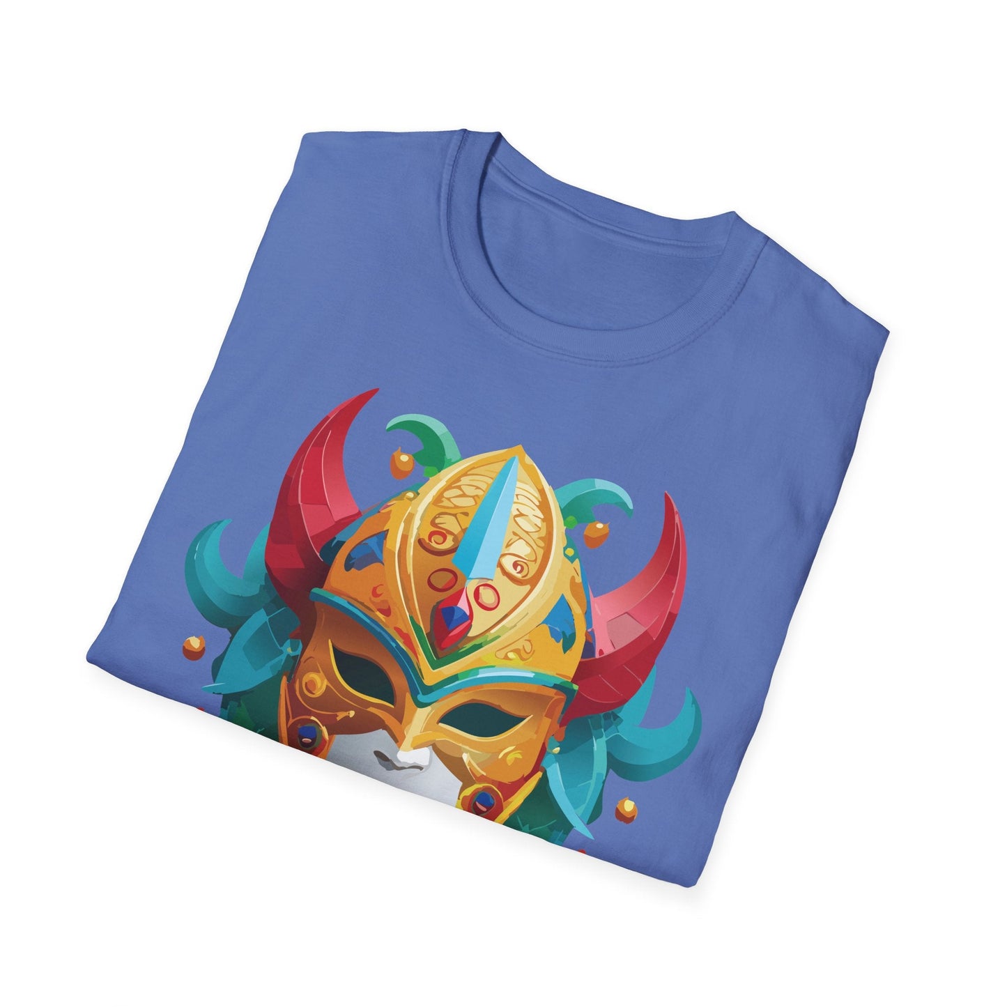 Mask Graphic Unisex Cotton Masquerade Design Artwork Tee 12