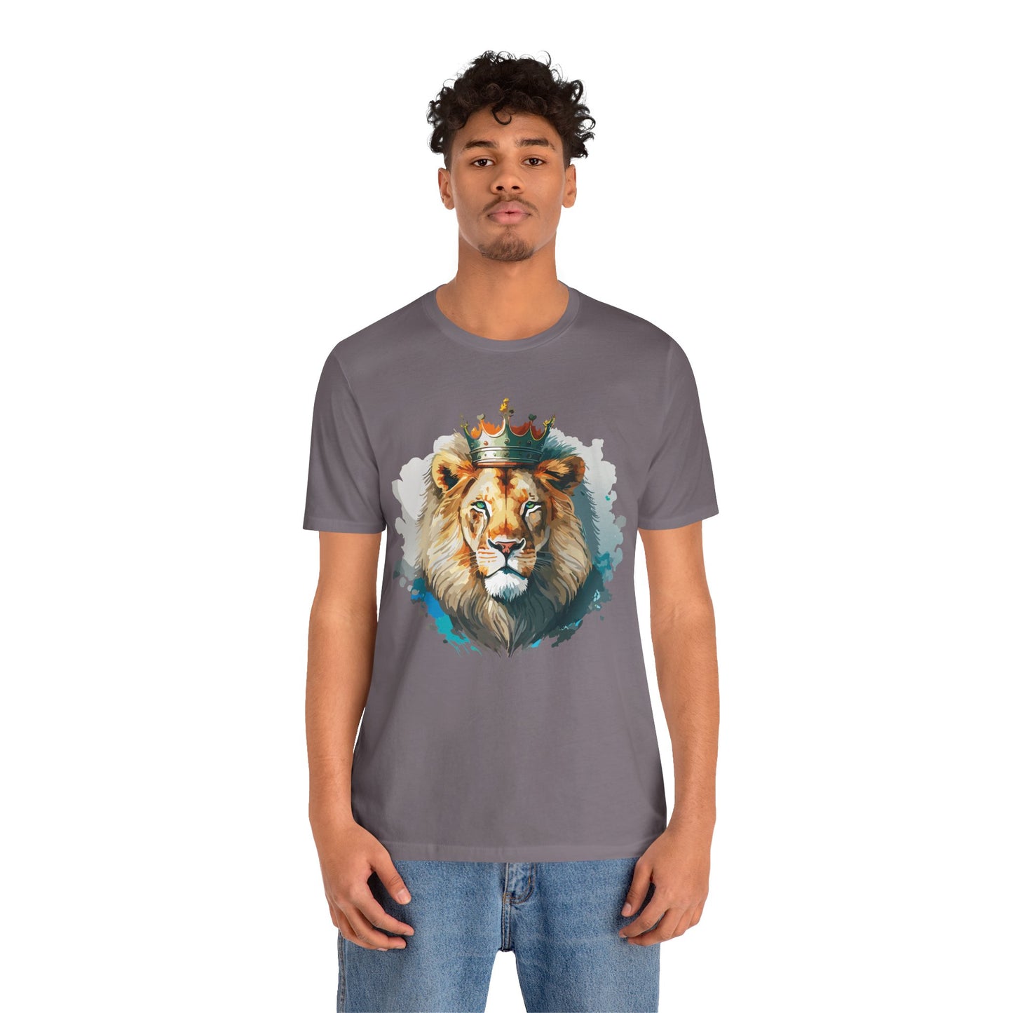 Lion Shirt, Animal Shirt, T-Shirt with Lion, Art Design Tee, Animal Tees, Safari T-Shirt, Crown Tee 13