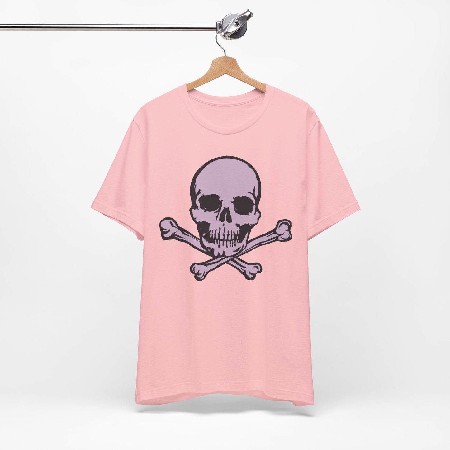 2-Pink Skull Graphic Design Tee, Skull Shirt, Vintage Tees, Art Design T-Shirt, Vintage Graphic Tee, Art Shirts with Skulls