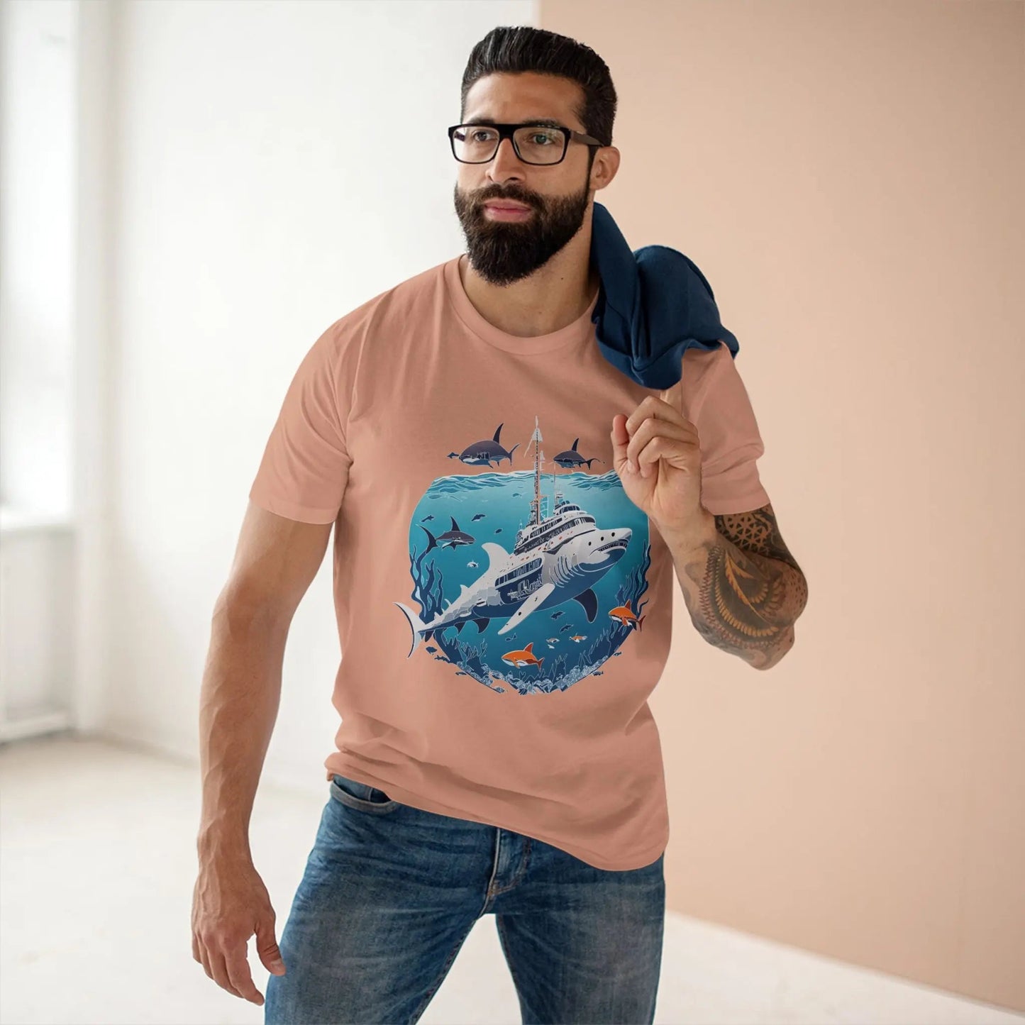 Ocean Coast Graphic Unisex 100 Cotton Staple Tee 8