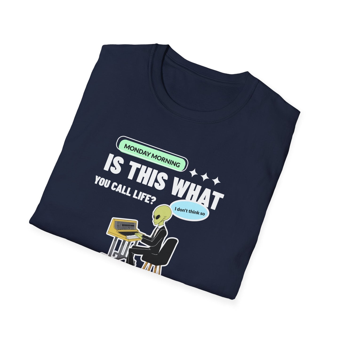Alien Office Worker T-Shirt Unisex Cotton