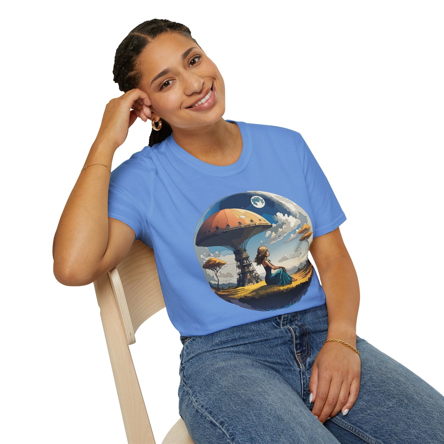 Womens Graphic T Shirts Art Design Shirt Softstyle Short Sleeve Cotton Tee Premium Quality