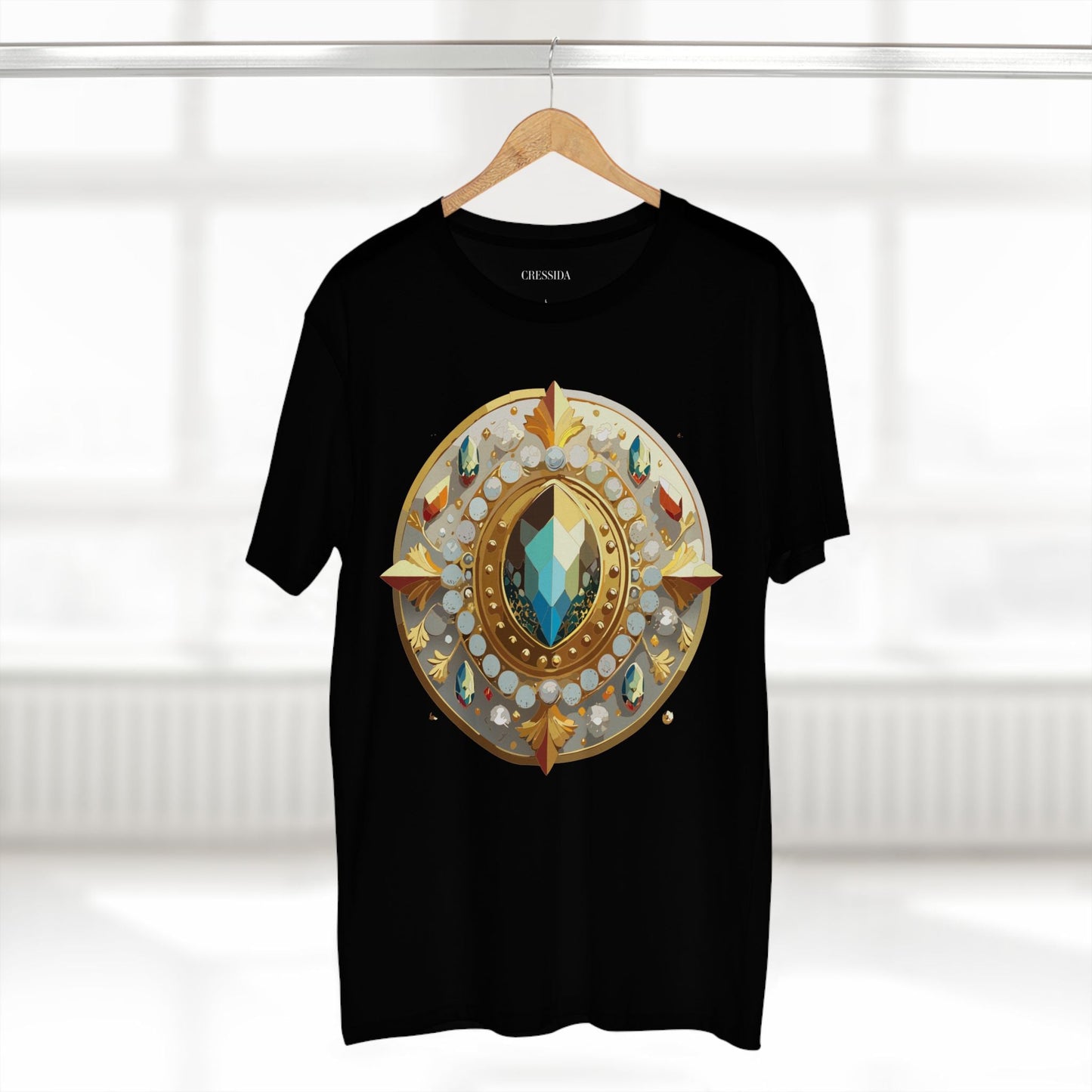 Medallion Graphic T-Shirt Unisex 100 Cotton With Gold Art Design Medal Tee 20