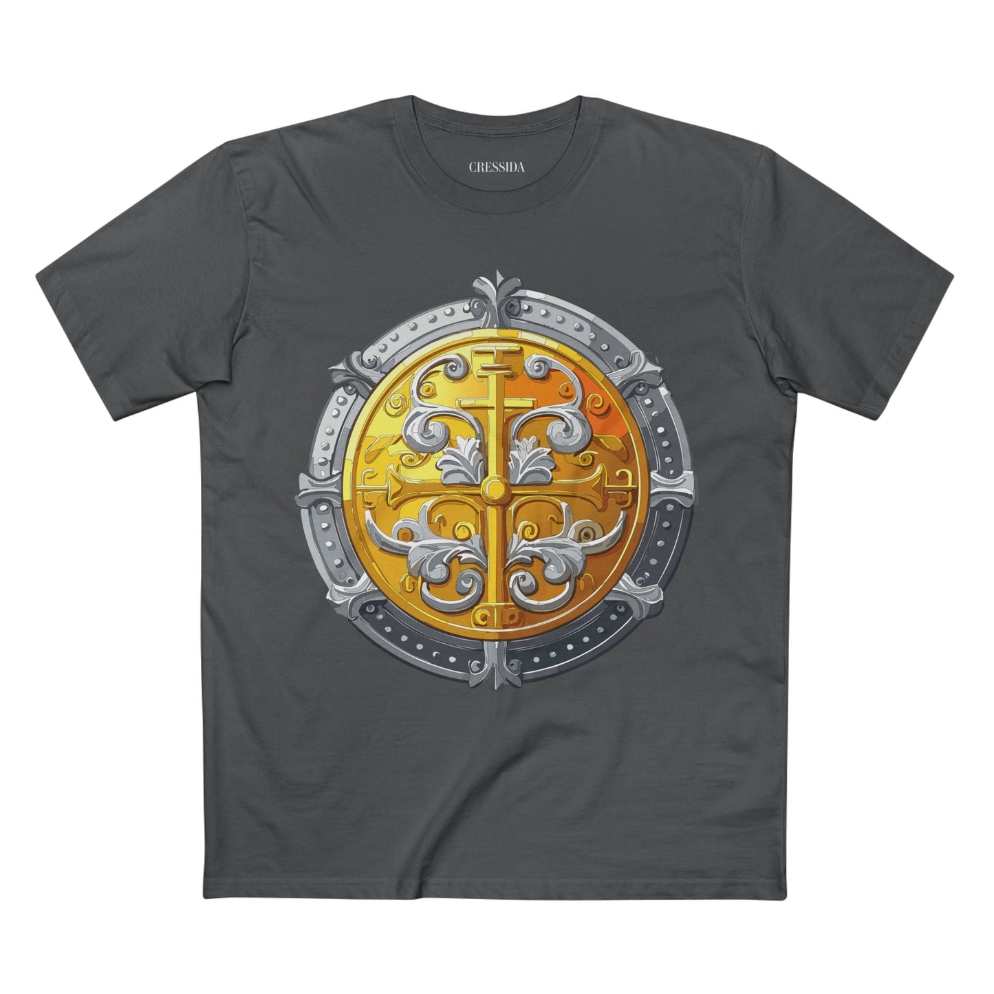 Antique Gold Coin Graphic Design T-Shirt Unisex 100 Cotton With Golden Print Artwork Tee 19