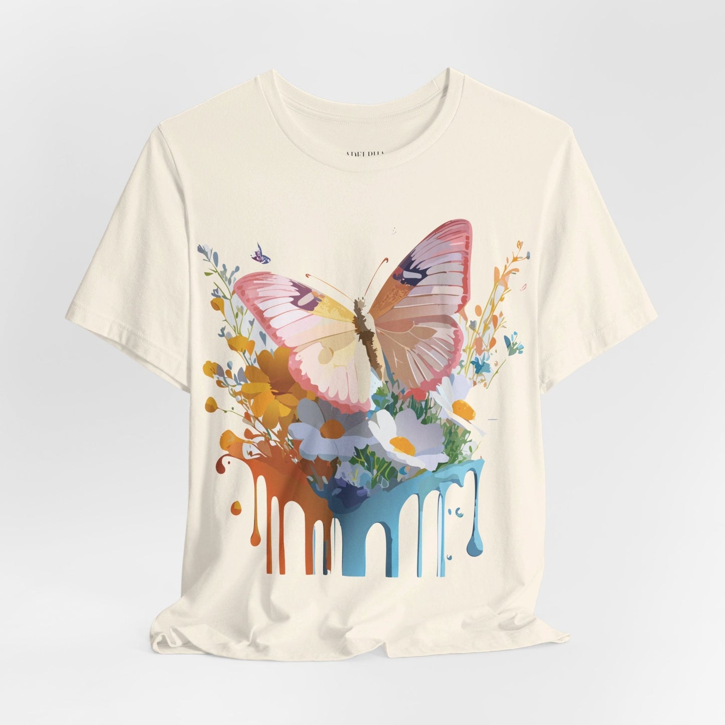 Butterfly Graphic Tee Unisex Short Sleeve Art Design By Adelpha