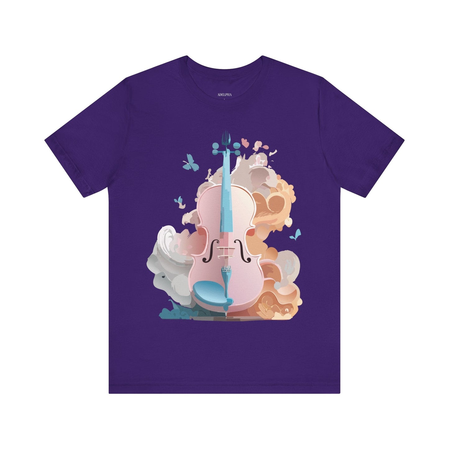 Music Graphic Unisex 100 Cotton Vintage Art with Musical Elements Tee 11