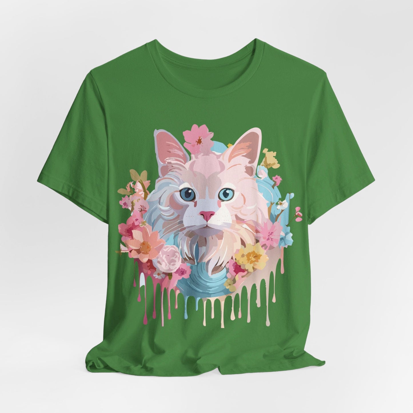 Cat Graphic Tee Unisex Shirt With Cat Art By Adelpha Vintage Inspired