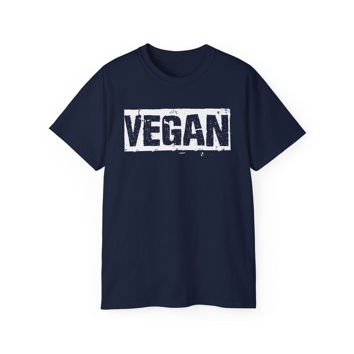 Vegan Block Stamp Tee | Bold Text Graphic T-Shirt