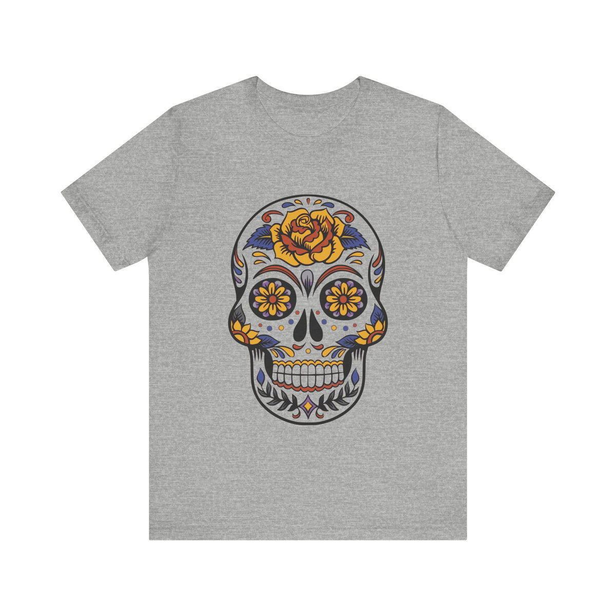 Camiseta unisex de algodón con calavera