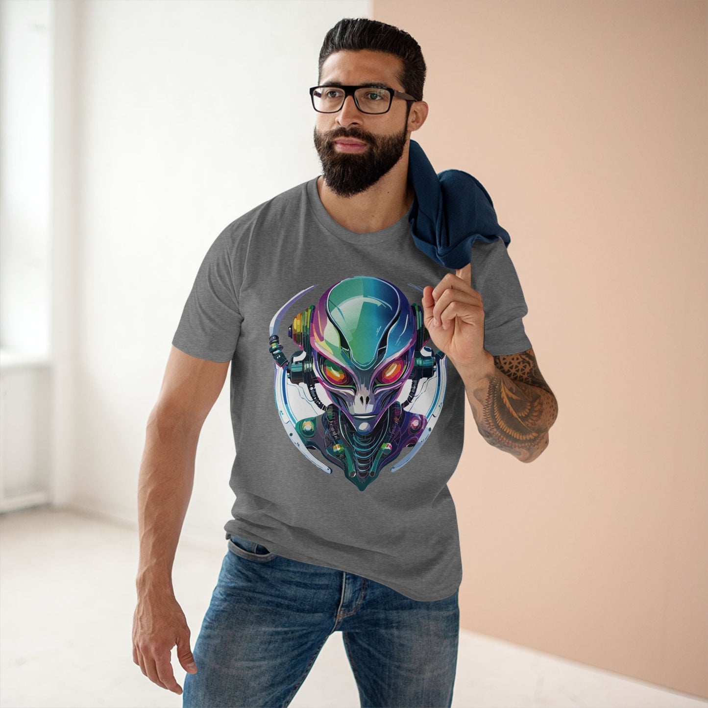 Aliens Graphic Unisex 100 Cotton Staple Tee 18