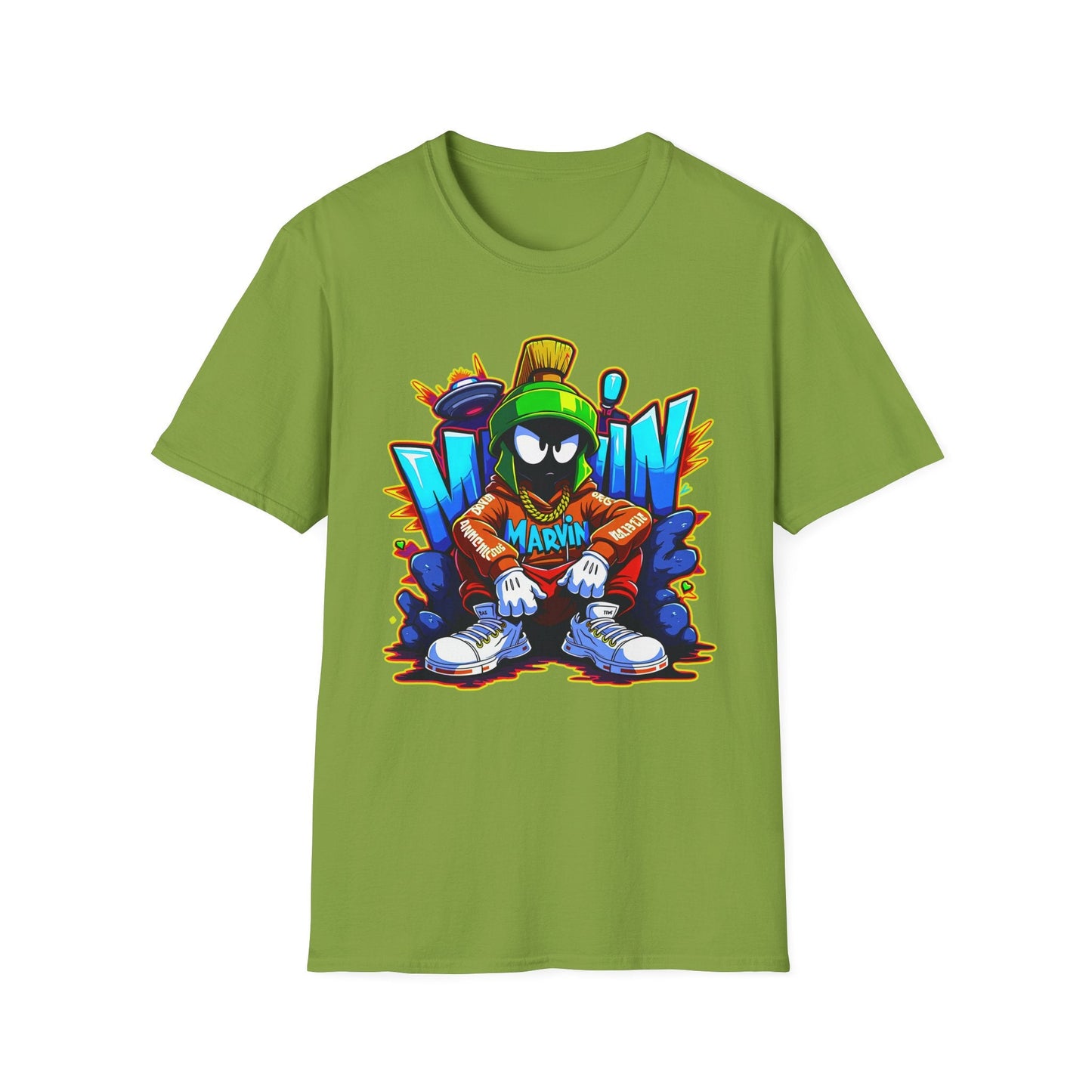 Unisex Cartoon T Shirt With Funny Animals Animation Graphic Gildan Softstyle 64000