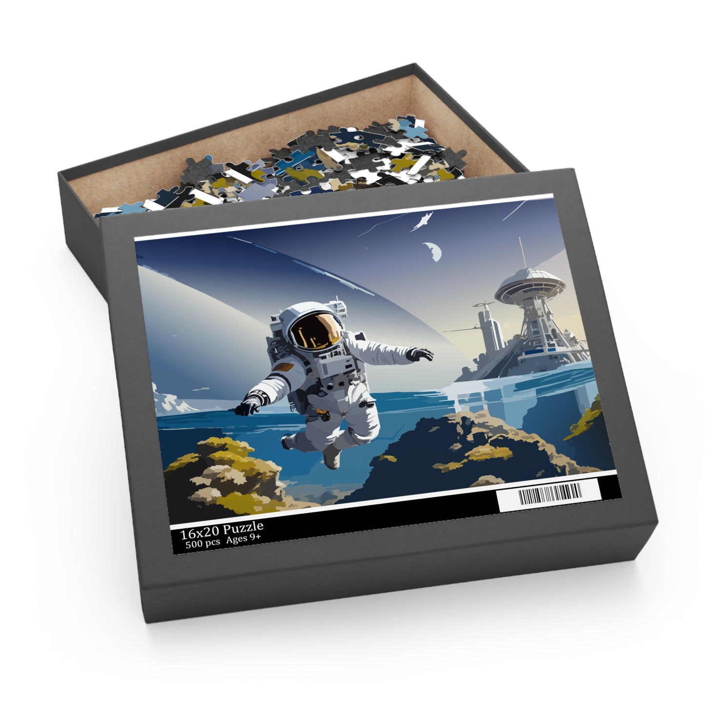 Astronaut Puzzle 500-Chipboard Pieces in Box | Kids Puzzles Size: 16" x 20",  Ages 9+ and Family pn46