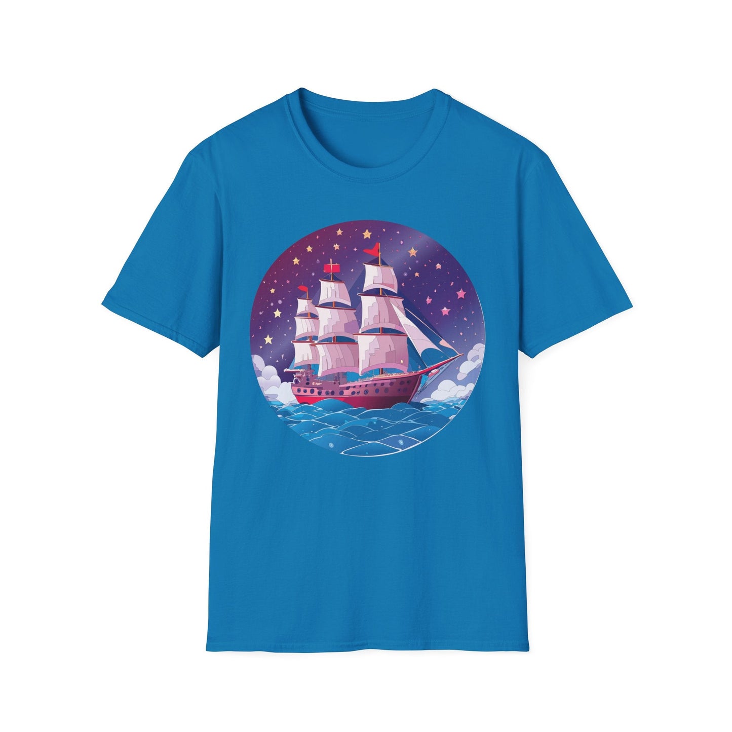 Ship T Shirts Frigate Vessel Tee Unisex Softstyle 64000 Gildan Ring Spun Cotton T Shirt
