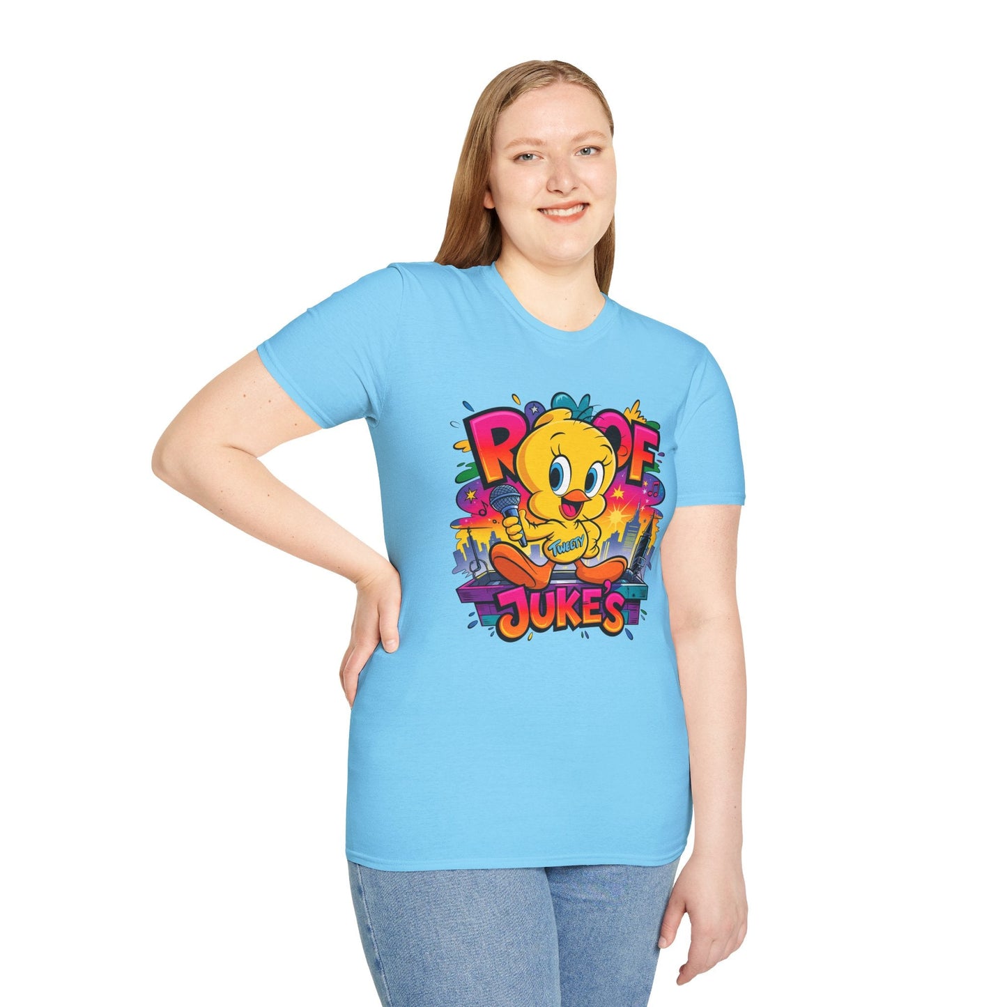 Unisex Cartoon T Shirt With Animation Design Versatile Funny Animals Tee Shirt Gildan Softstyle
