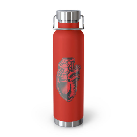 22oz Copper Insulated Water Bottle with Cartoon Design - CV89