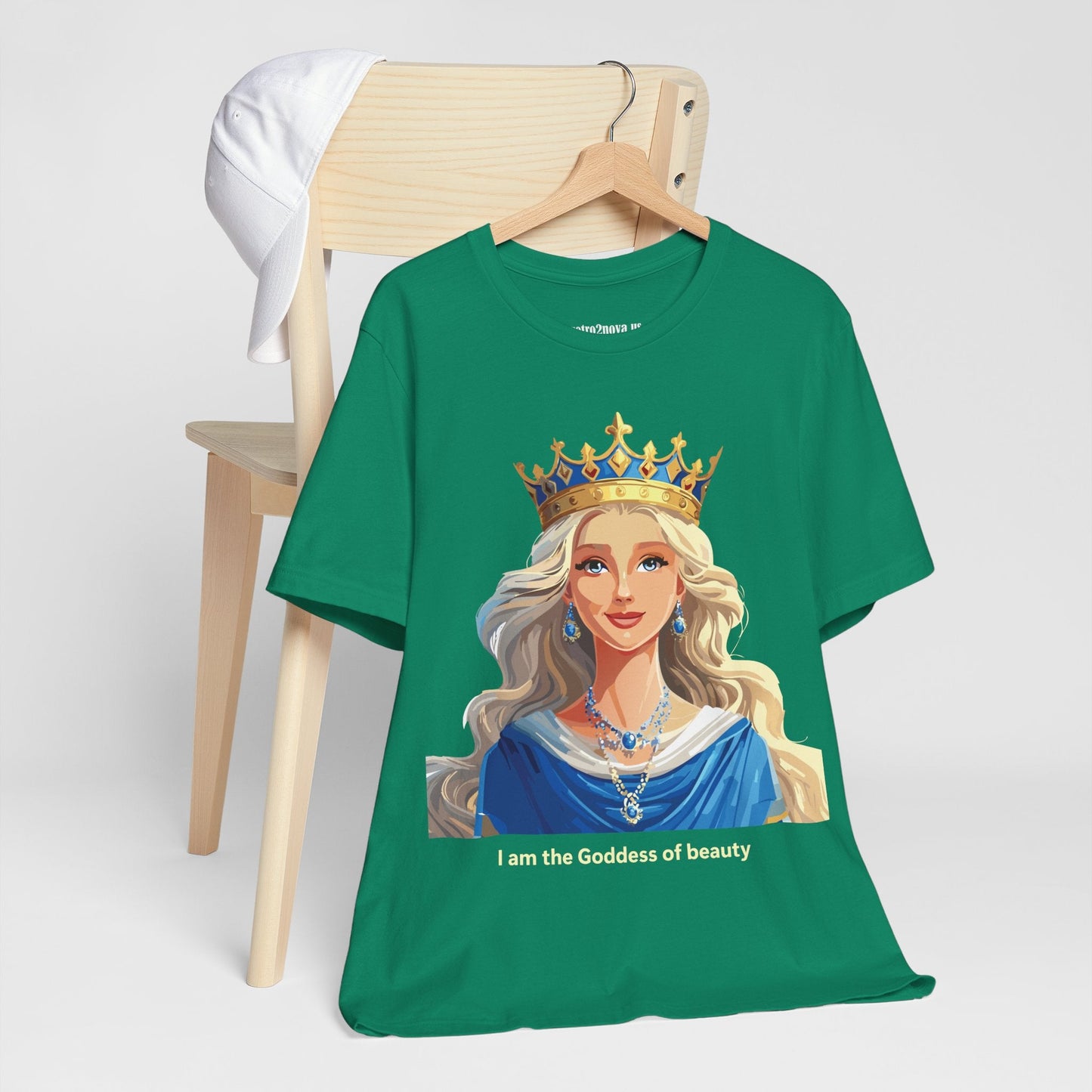 Goddess Graphic Tee Unisex Short Sleeve Original Art by Retro2Nova Premium Cotton