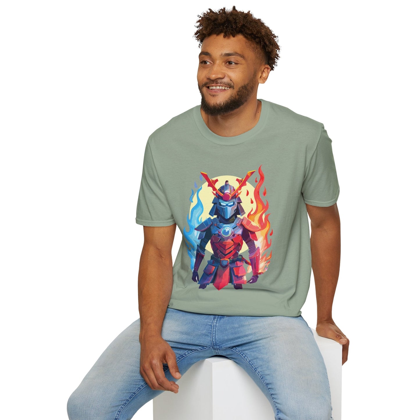 Samurai Shirt Unisex T Shirt Softstyle Ring Spun Cotton Gildan 64000 100 Percent Cotton Tee
