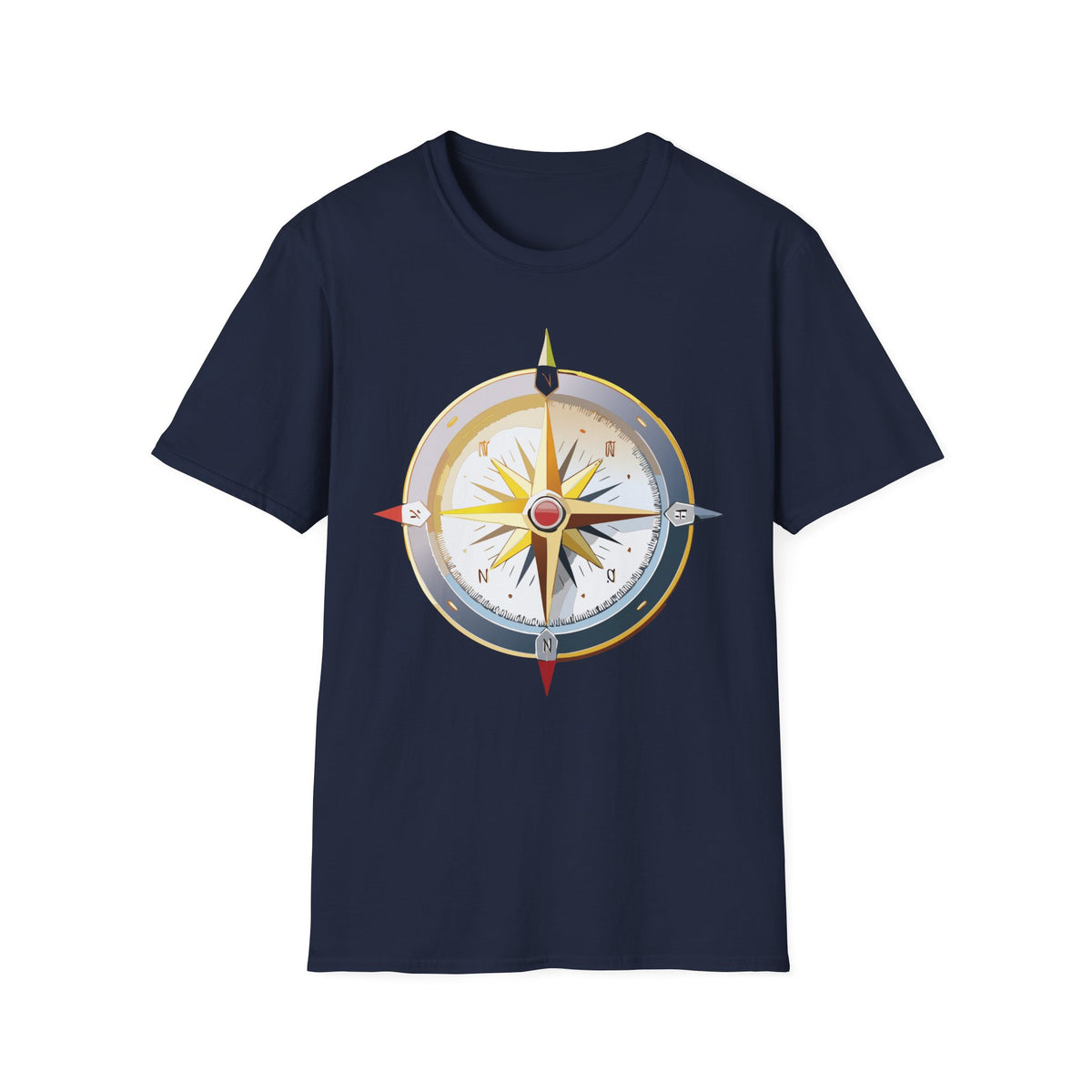 Nautical Compass T-Shirt | Adventure Travel Graphic Design Unisex 100 Cotton Gildan T-Shirt