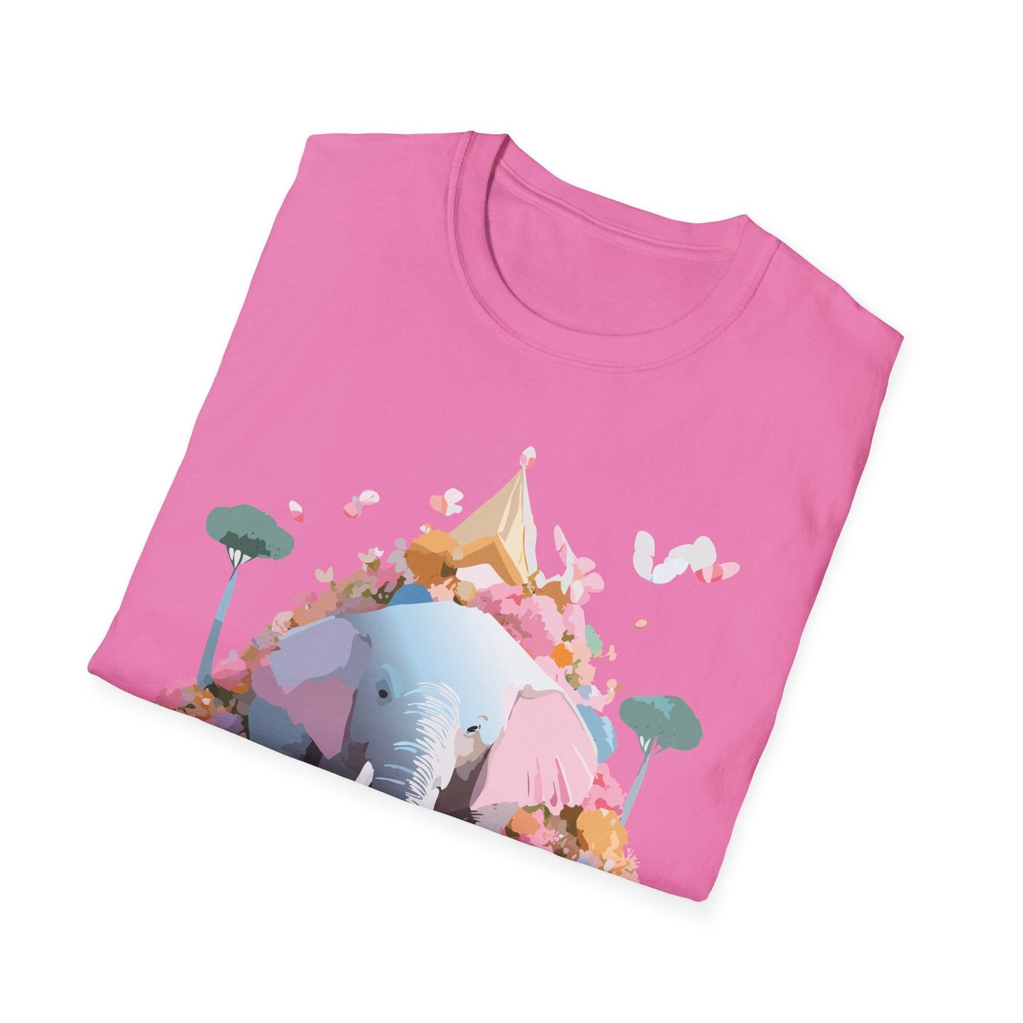 Elephant Graphic T Shirt For Animals Unisex Gildan Softstyle 64000 Cotton Tee Apparel