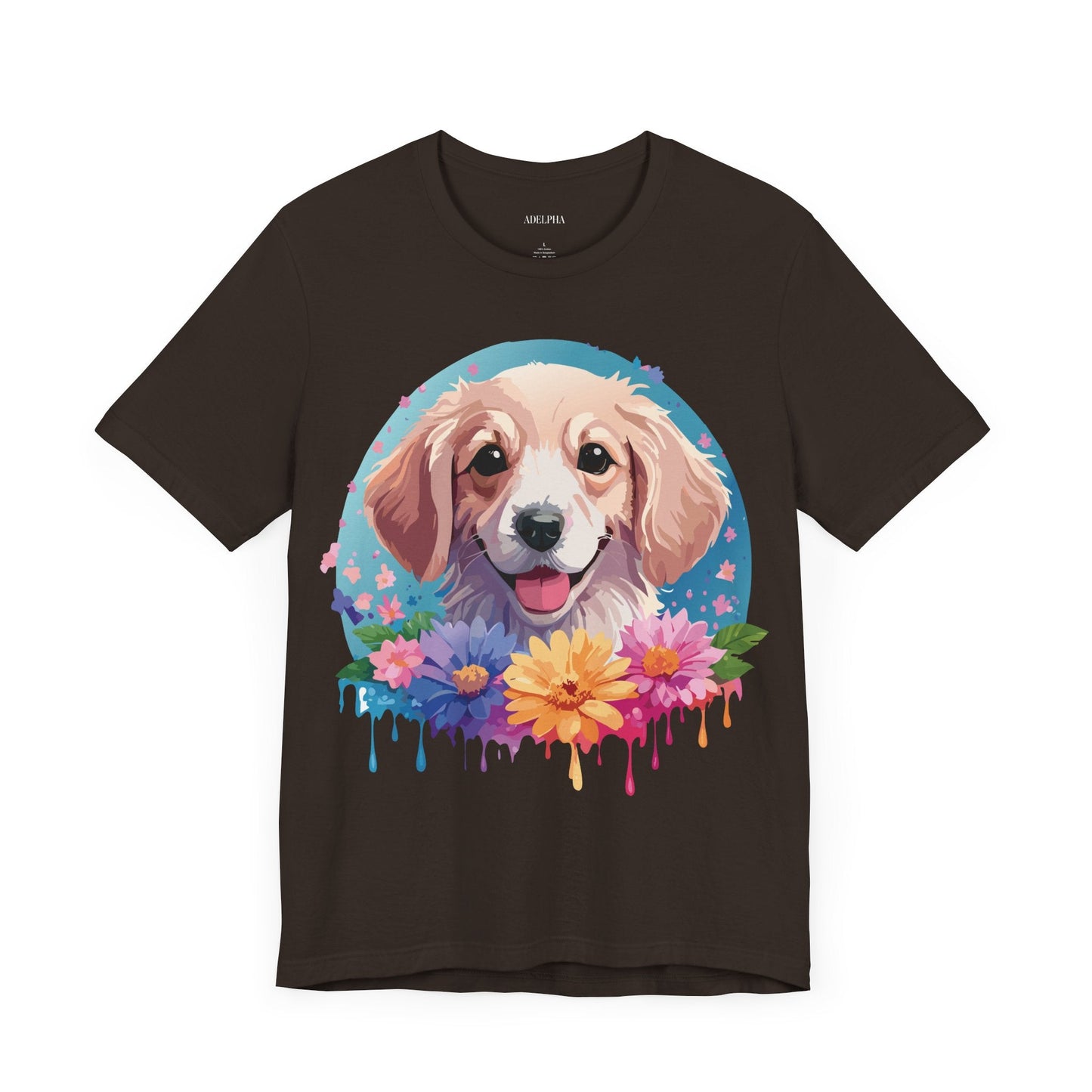 Dog Shirt Unisex Graphic Tee With Original Adelpha Artwork Jersey Short Sleeve Casual Look