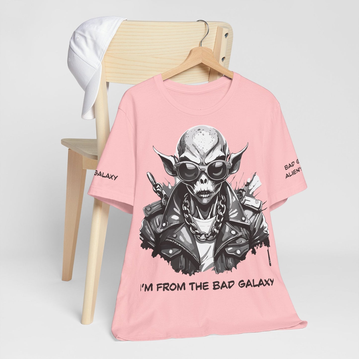 Alien Tee Shirt From Bad Galaxy Made To Order 100 Percent Cotton Eco Friendly Inks Free Shipping