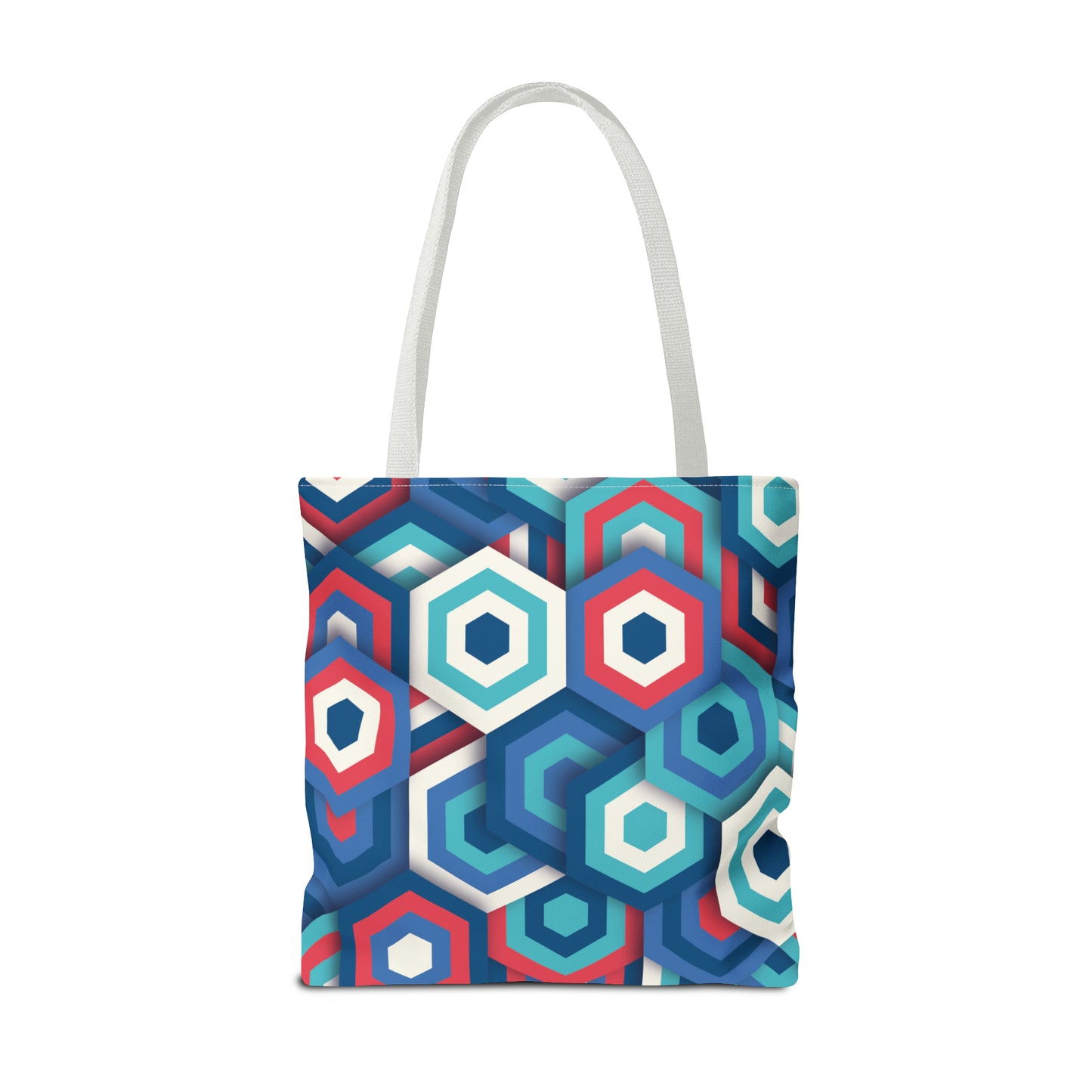 Bolsa de lona con estampados abstractos 