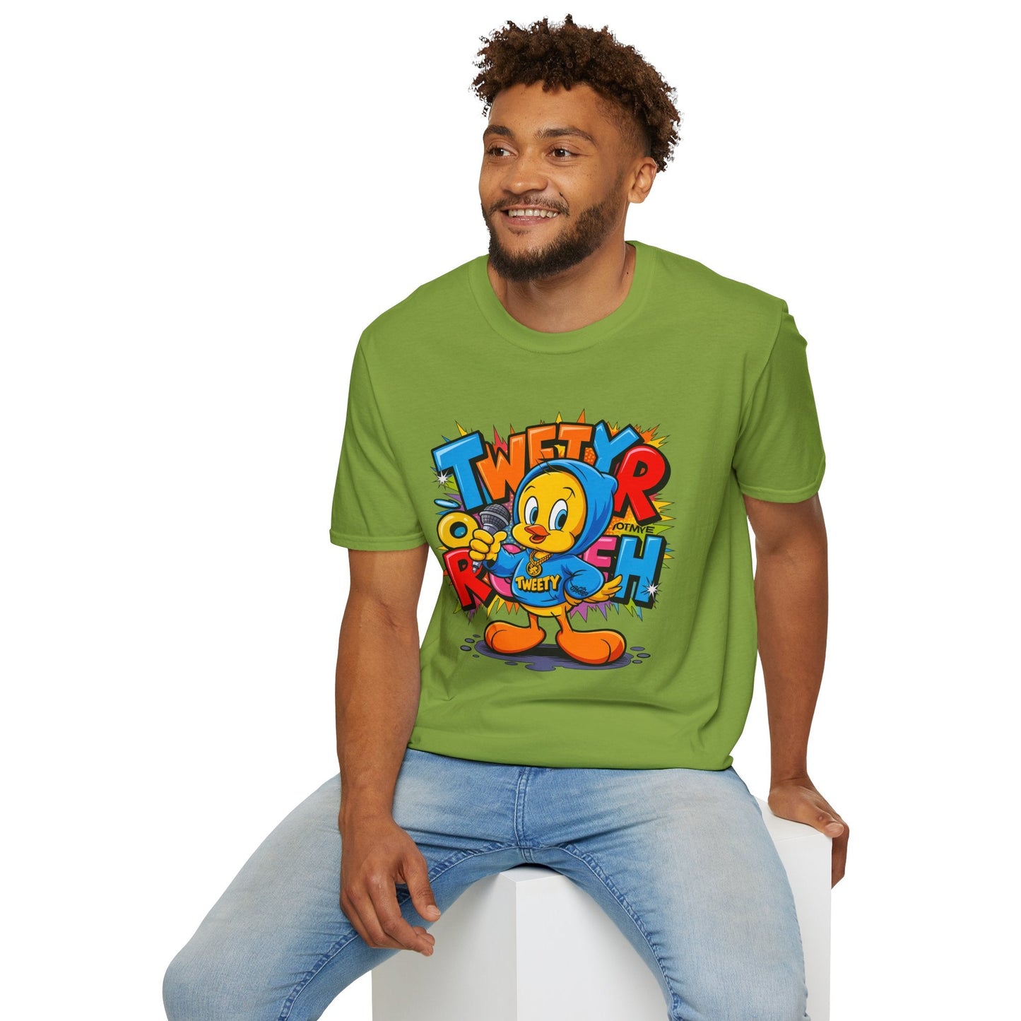 Cartoon T Shirt With Animation Funny Animals Tee Unisex Gildan Softstyle 64000 Pro
