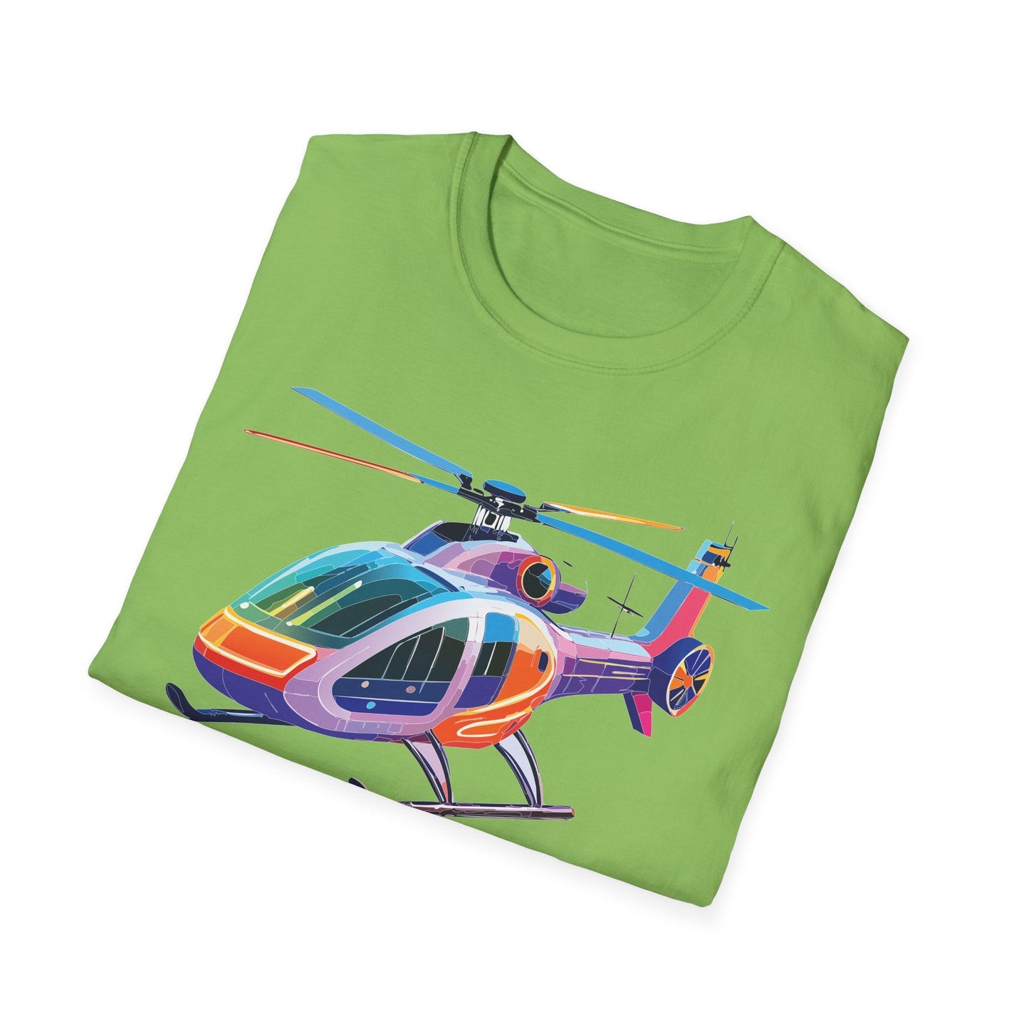 Chopper Helicopter Shirt Unisex T Shirt Softstyle 64000 100 Percent Ring Spun Cotton