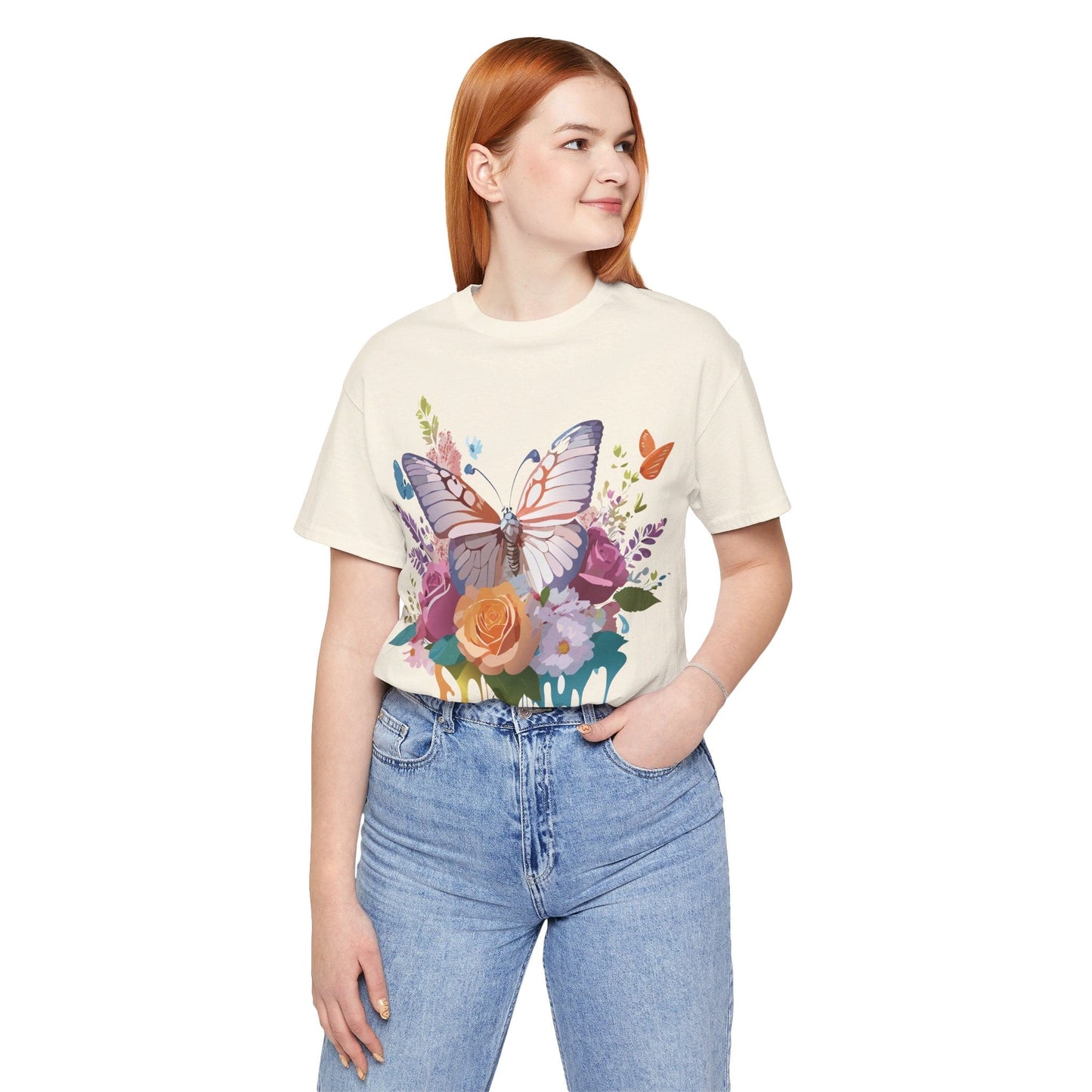 Butterfly Graphic Tee Unisex Jersey Short Sleeve By Adelpha Art Design