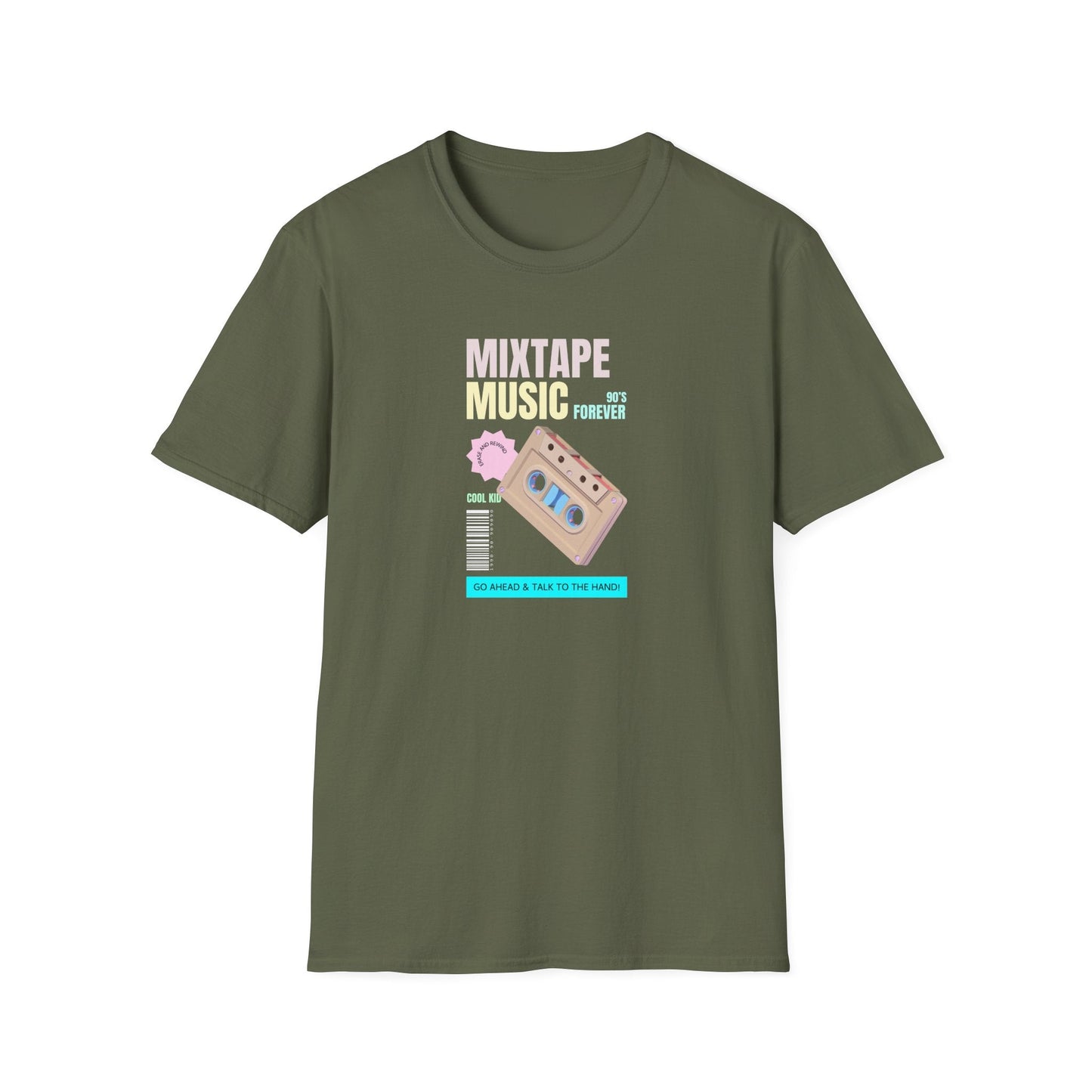 Mixtape Music T-Shirt Unisex Cotton Retro Cassette Graphic Tee