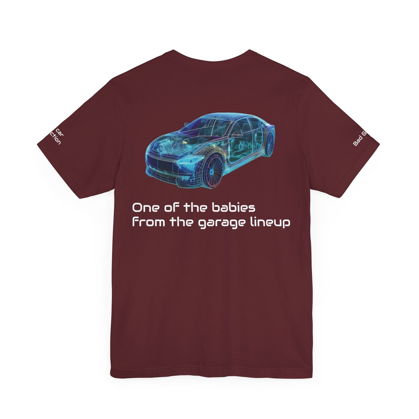 Car Graphic Tee Shirt For Auto Lovers 100 Percent Cotton Made In USA Eco Friendly Ink