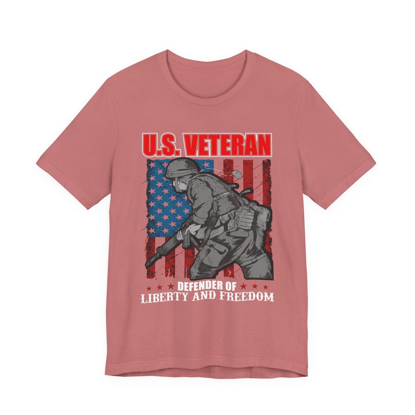 Army Veteran Patriotic Graphic Design Unisex Cotton T-Shirt v31