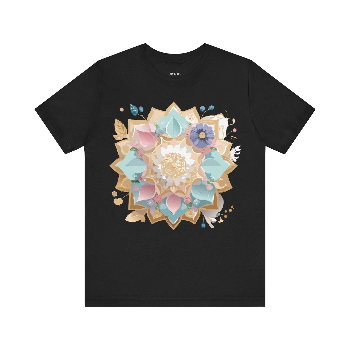 Mandala Graphic Unisex 100 Cotton Vintage Floral Artwork Tee 16