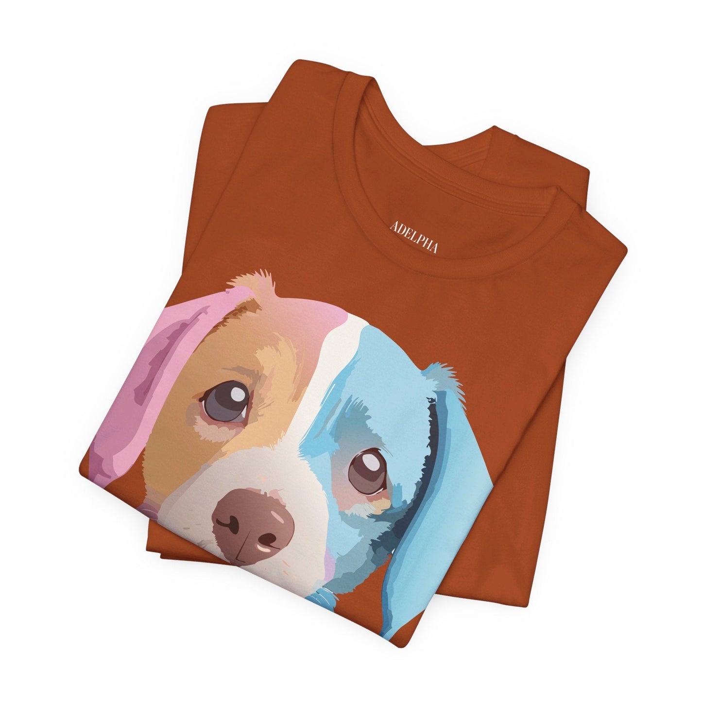 Vintage Inspired Dog Graphic Tee Unisex Jersey Short Sleeve Premium Adelpha Art Design