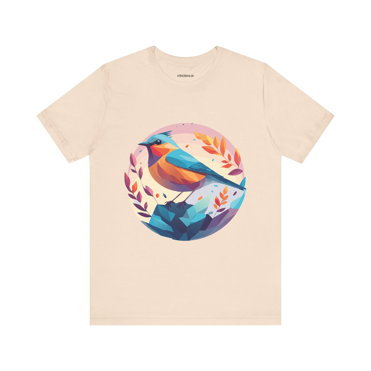 Bird Graphic Unisex Cotton Bella+Canvas Tee with Animal Design ab5