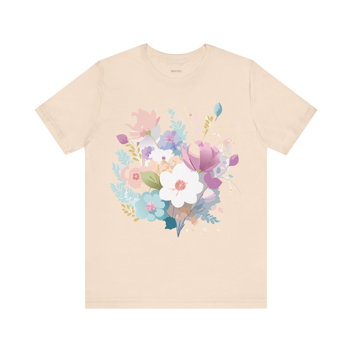Floral Graphic Tee Shirt - Bella+Canvas Unisex 100 Cotton 42