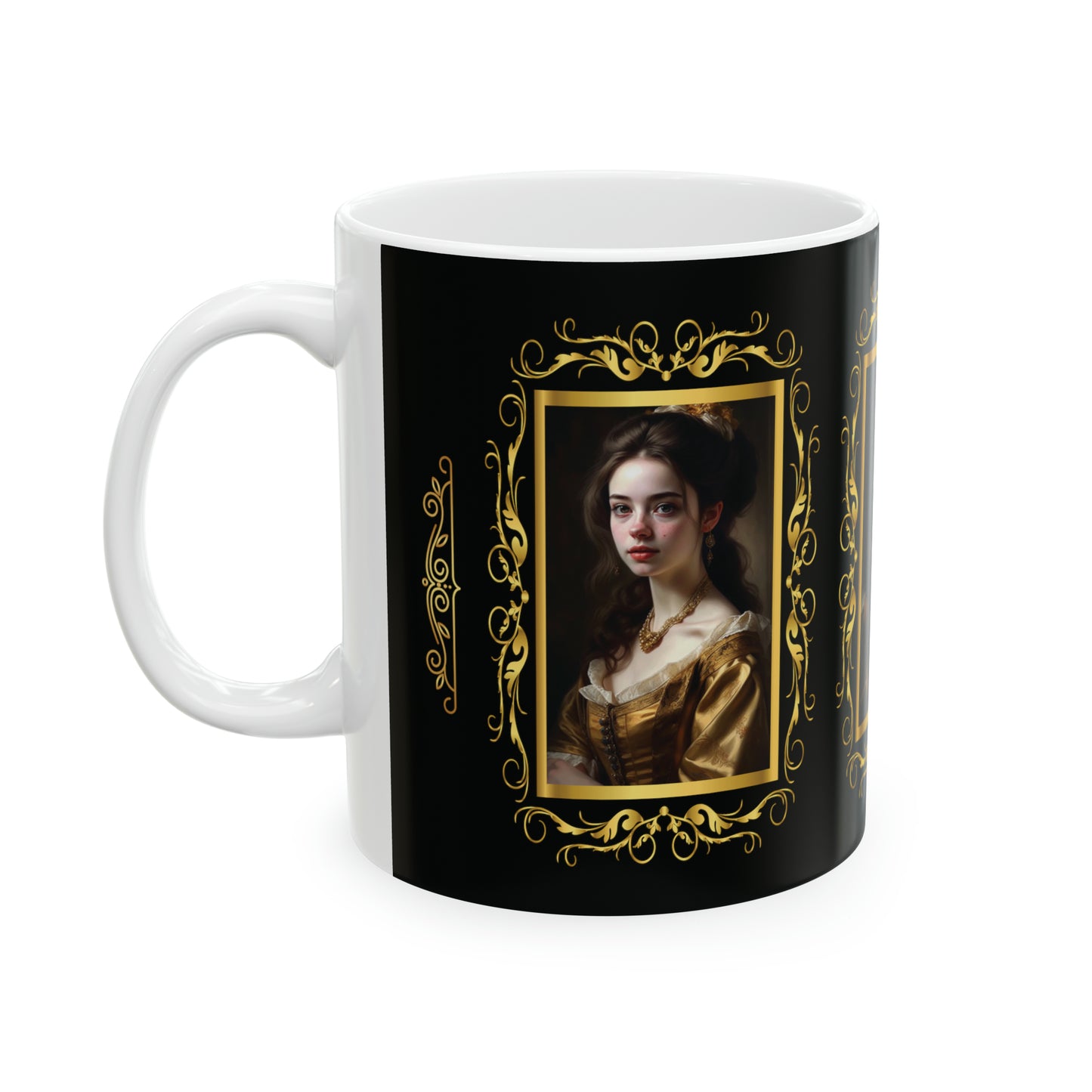 Coffee & Tea Mug with Antique Portraits