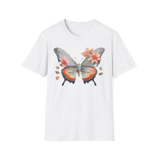 Monarch Butterfly T Shirt Unisex Softstyle Gildan 64000 100 Percent Ring Spun Cotton Tee